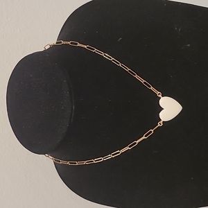 Baublebar necklace enamel White Heart, New